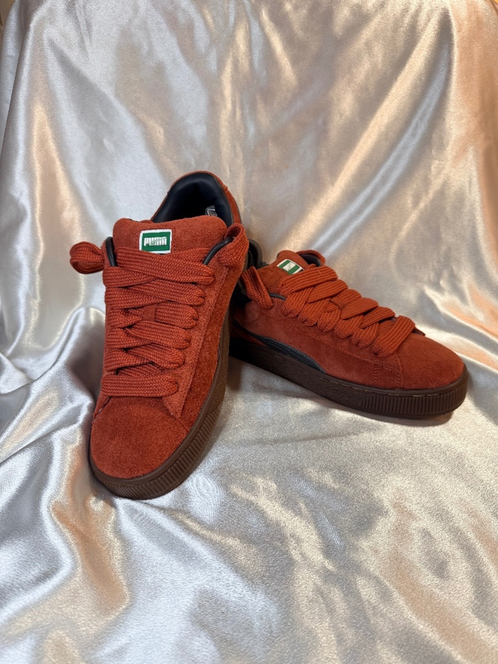 PUMA Suede XL Men’s Size 10.5 Rust Brown Suede Sneakers 395205-71